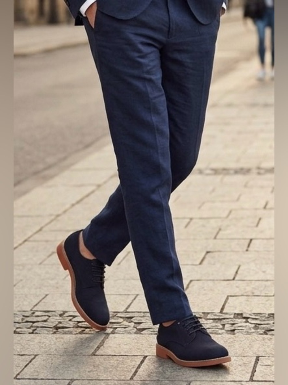 G-Star RAW Eton Derby III Denim Shoes | Navy Herringbone